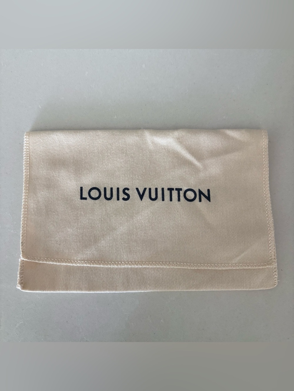 Louis Vuitton Beige Dust Bag for wallet